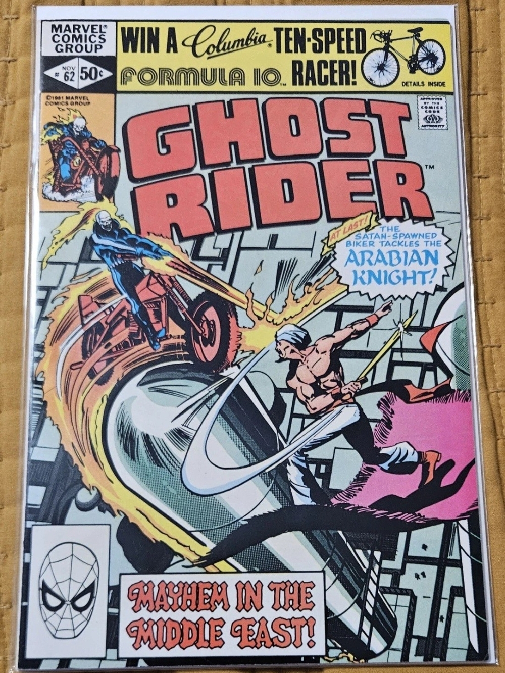 Ghost Rider #62 (Nov 81) W/ The Arabian Knight! Sharp VF-NM Condition!